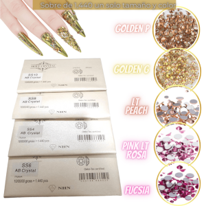 CRISTALES  V/COLORES VIP EN SOBRE - GOLDEN GLAZE, ss10
