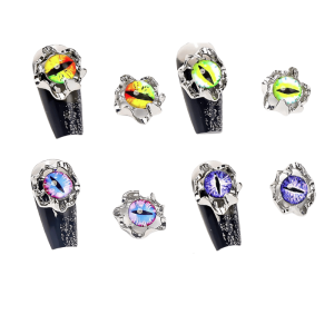 DIJES POR PAR OJO DRAGÓN - CELESTE